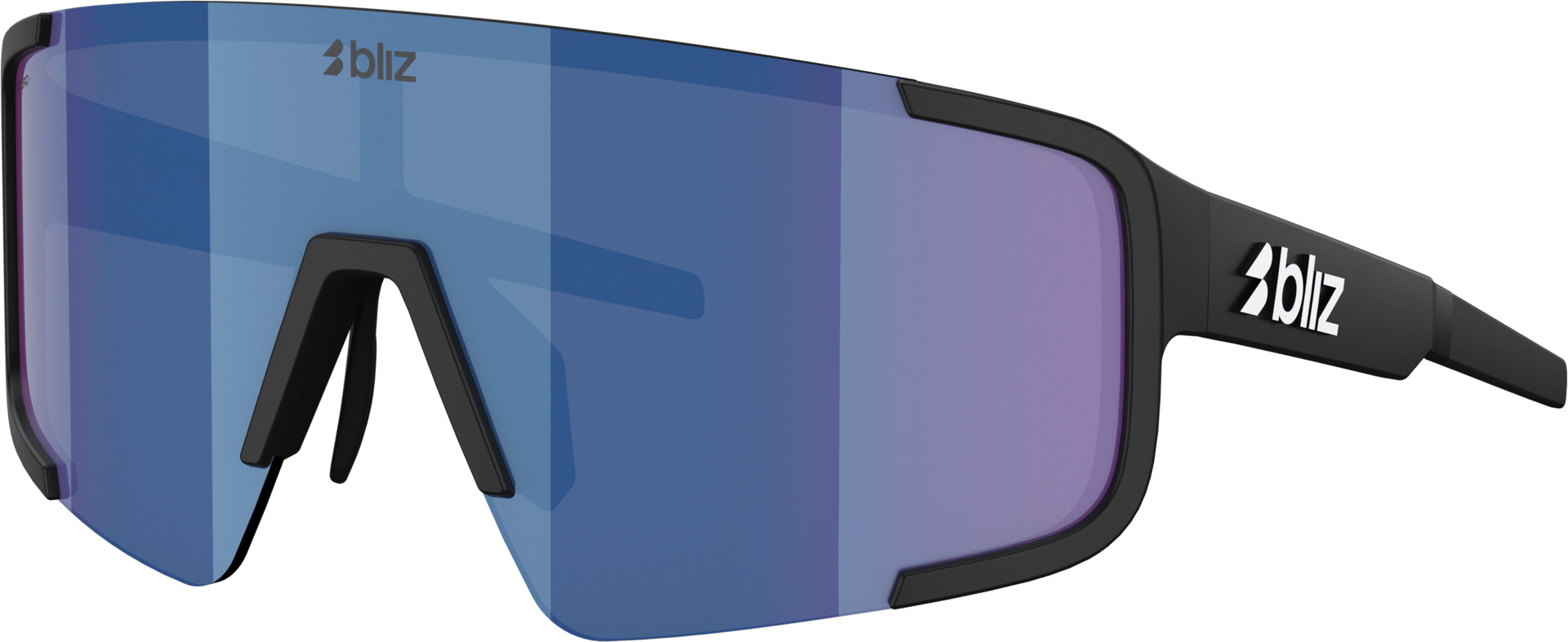 Matte Black/Blue Mirror