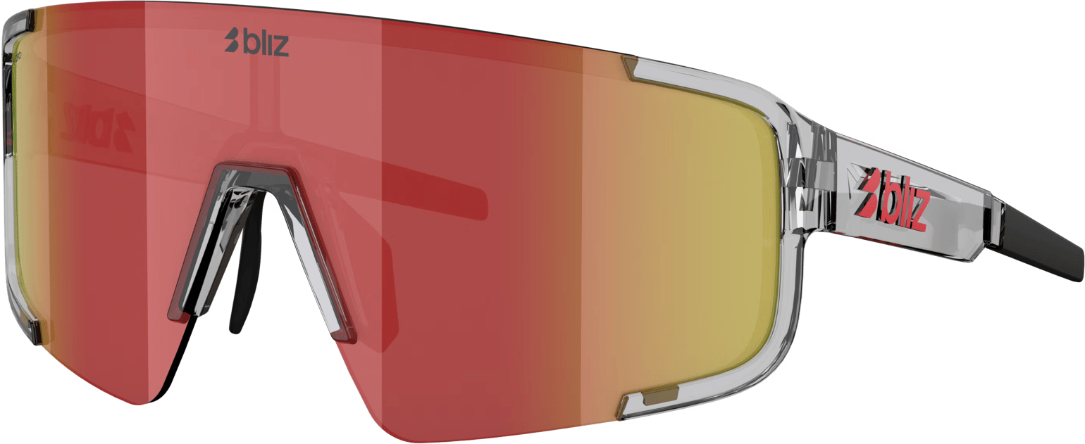 Bliz P003 Transparent Dark Grey/Brown W Red Multi