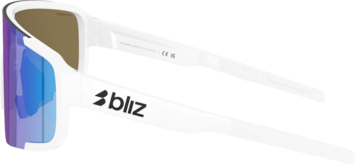 Bliz P003 Matte White / Smoke W Blue Multi Bliz