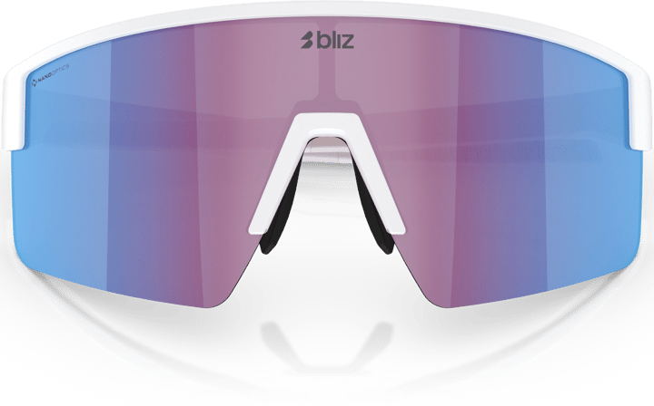 Bliz P004 Matte White/Nano Optics Nordic Light Begonia - Violet W Blue Multi Bliz