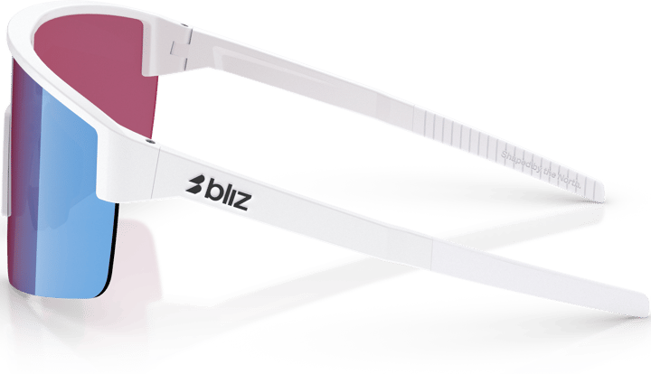 Bliz P004 Matte White/Nano Optics Nordic Light Begonia - Violet W Blue Multi Bliz