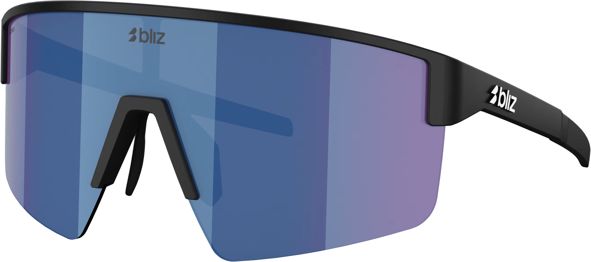 Bliz P004 Matte Black/Blue Mirror