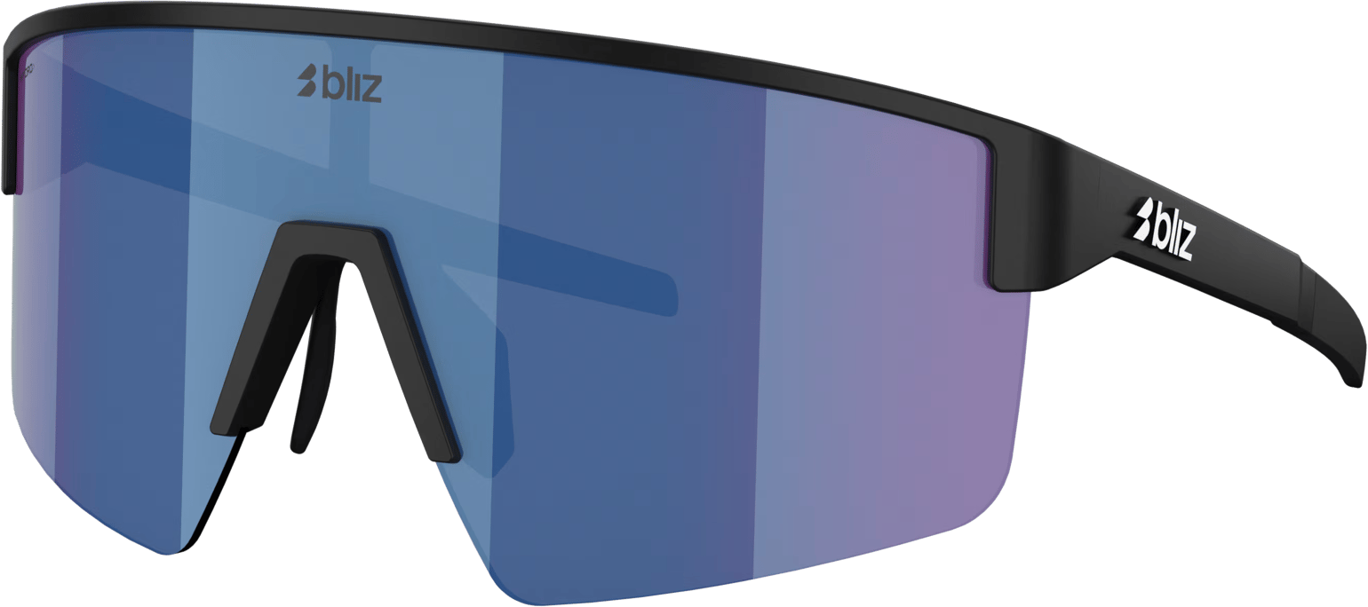 Bliz P004 Matte Black/Blue Mirror