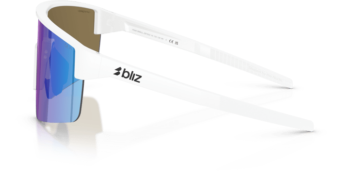Bliz P004 Matte White / Smoke W Blue Multi Bliz