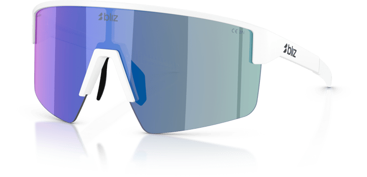 Bliz P004 Matte White / Smoke W Blue Multi Bliz