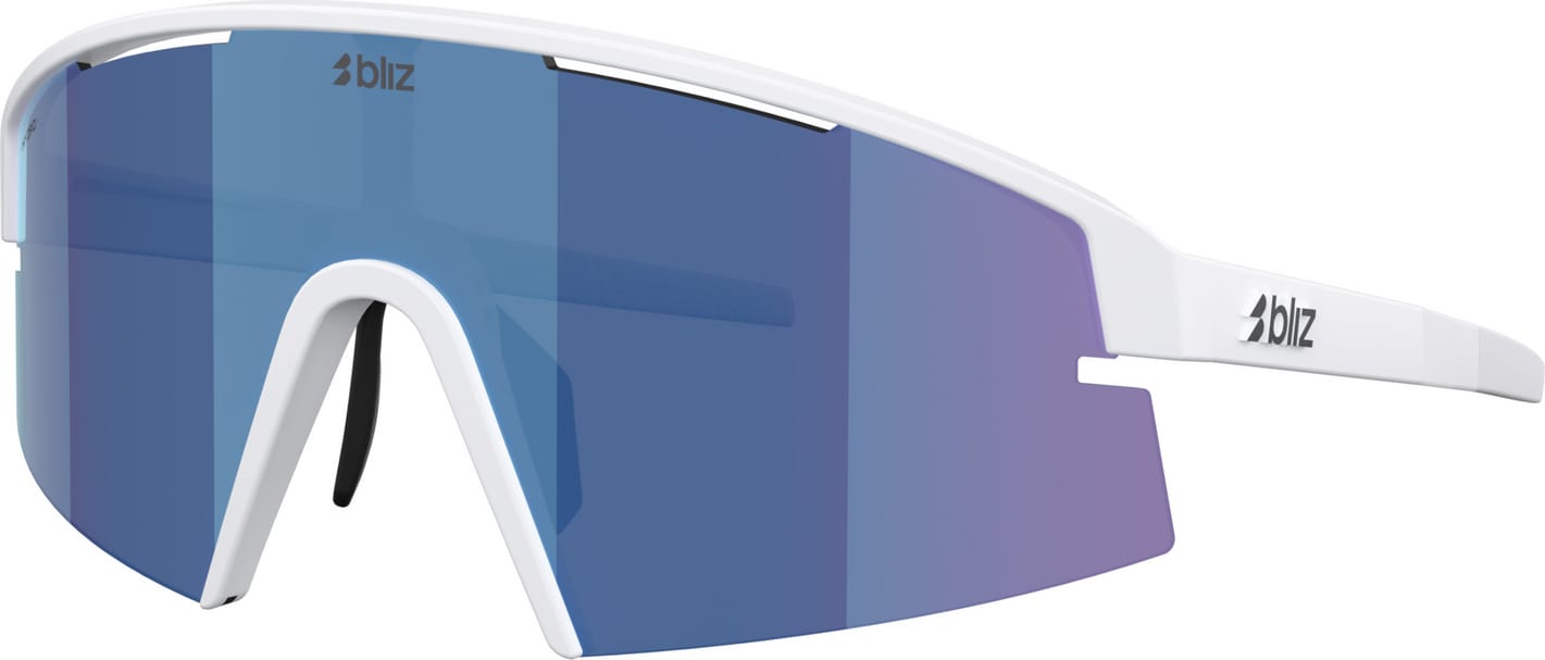 Bliz P006 Matte White / Smoke W Blue Multi