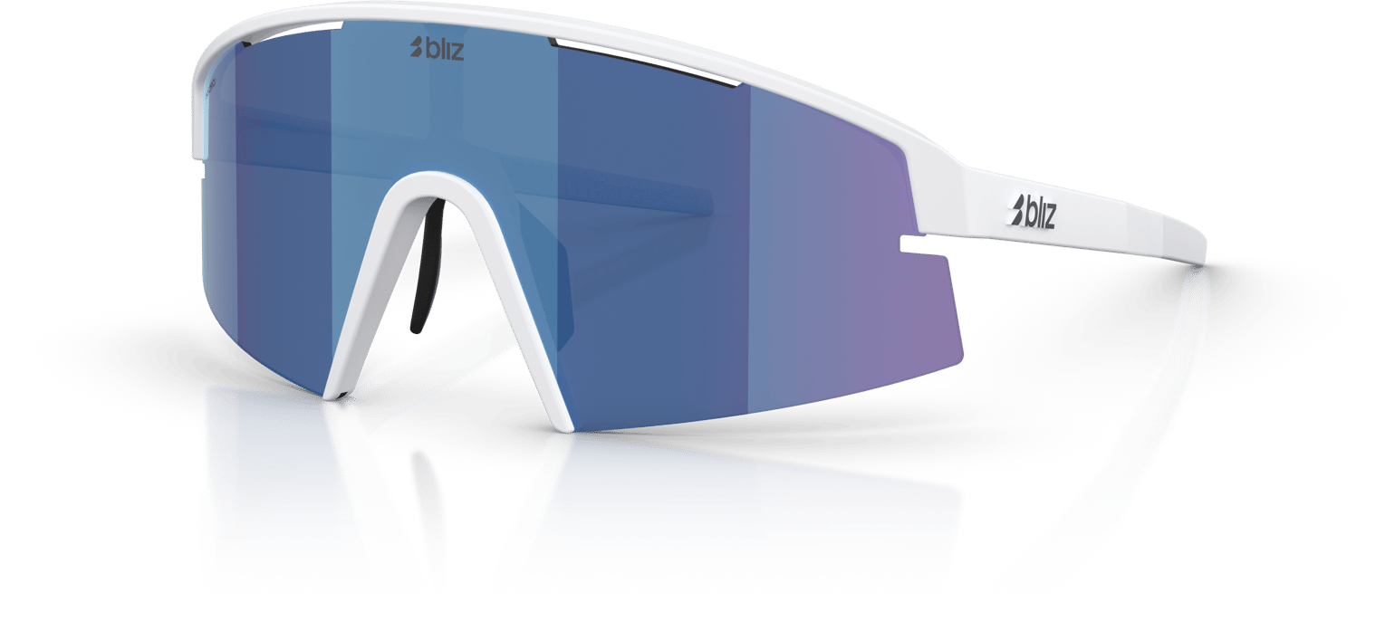 Bliz P006 Matte White/Smoke W Blue Multi