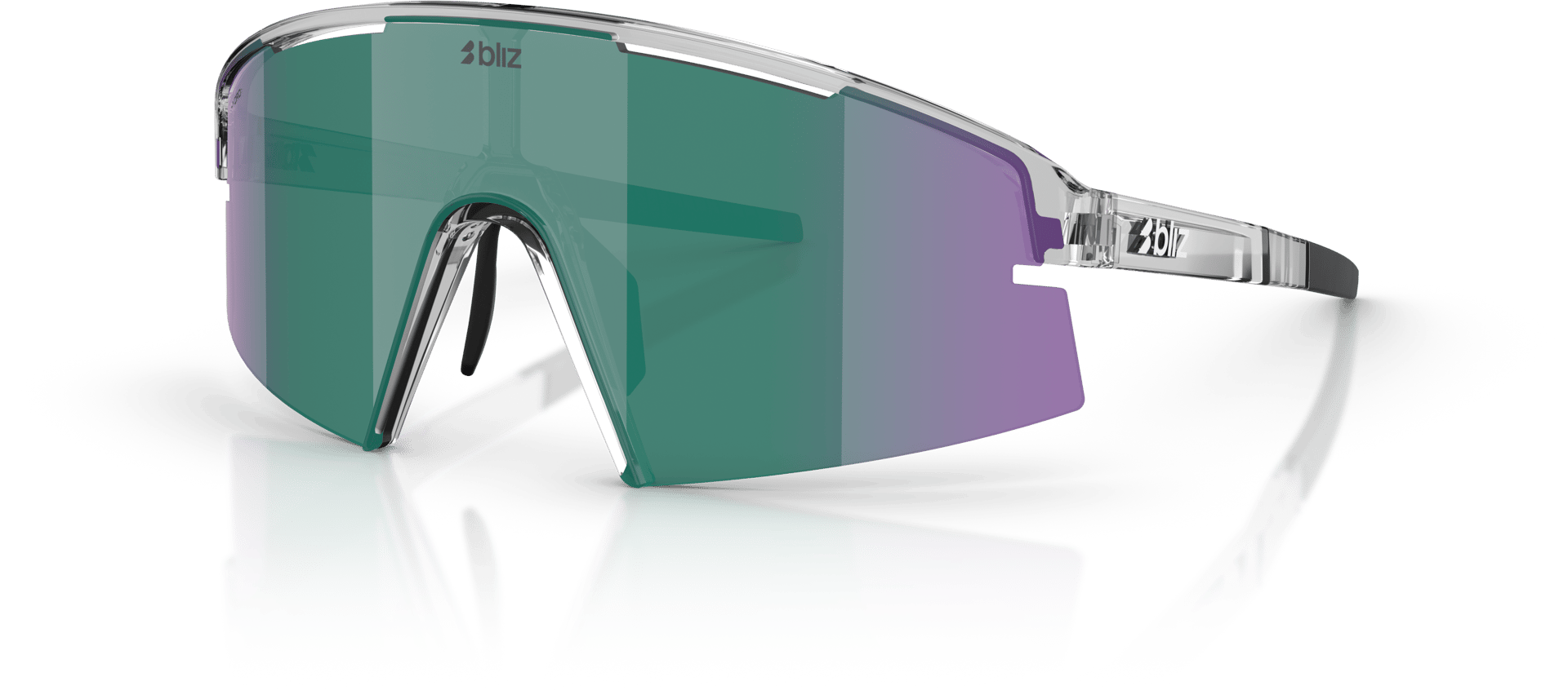 BLIZ P006 Crystal Black/Green W Green Multi solglasögon dam