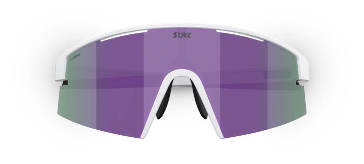 Bliz P006s Matte White/Smoke W Purple Mirror Bliz