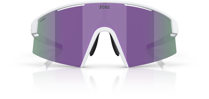 Bliz P006s Matte White/Smoke W Purple Mirror Bliz