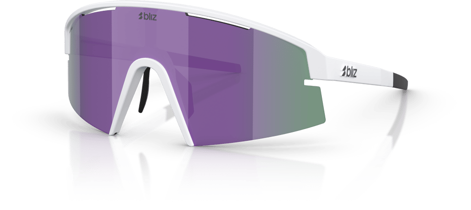 P006s Matte White/Smoke W Purple Mirror