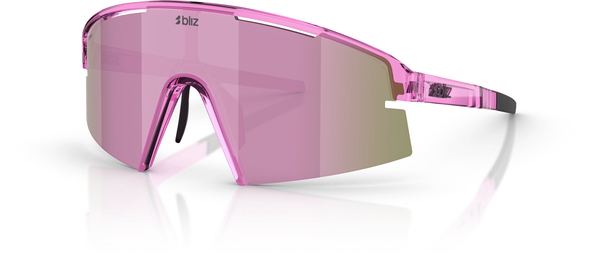BLIZ P006s Transparant Pink/Brown W Rose Multi solglasögon herr