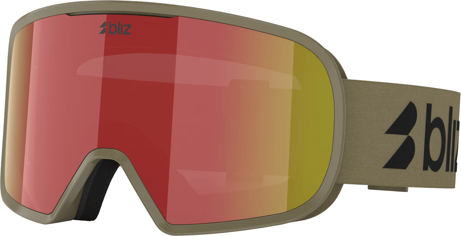 Bliz G002 Matte Camo Green/Brown W Red Multi