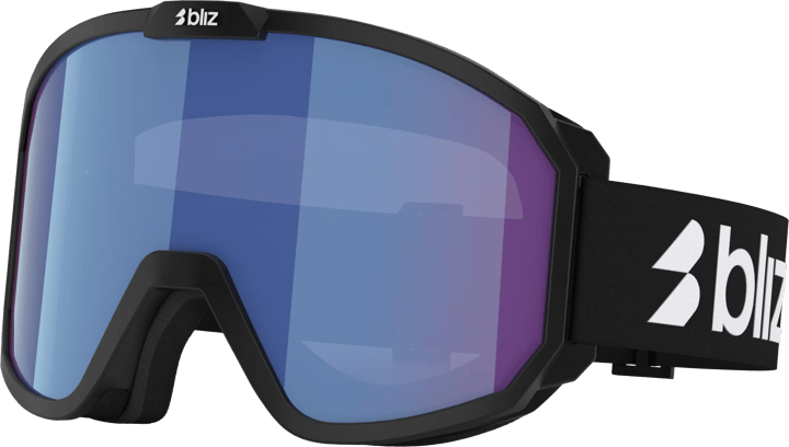Bliz Kids' Rave Jr Matt Black-White Logo/Light Orange&Blue Bliz