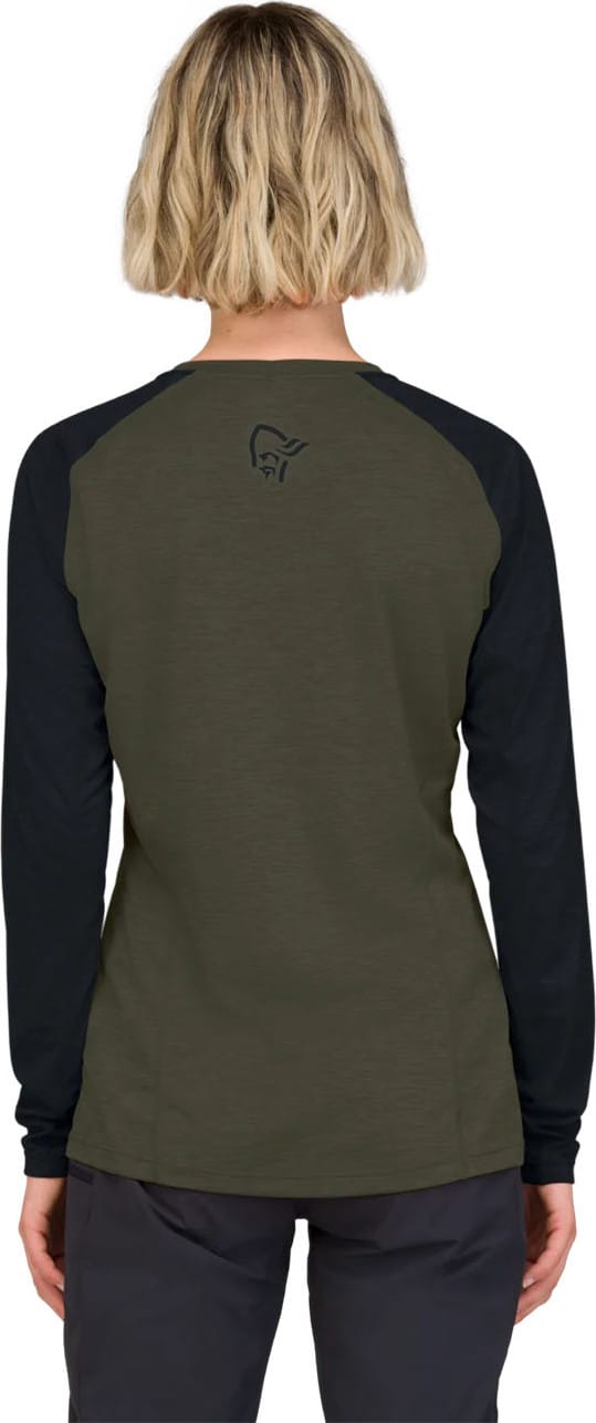 Norrøna Women's Fjørå Equaliser Lightweight Long Sleeve Olive Night Norrøna