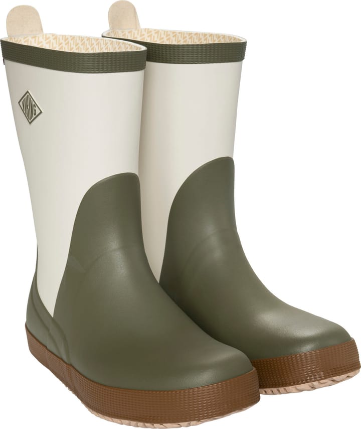 Viking Footwear Seilas Heritage Rubber Boot Olive/brown Viking Footwear