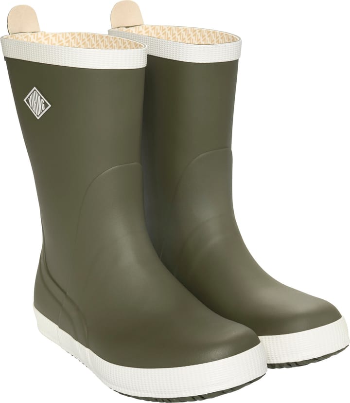 Viking Footwear Seilas Heritage Rubber Boot Olive/eggshell Viking Footwear