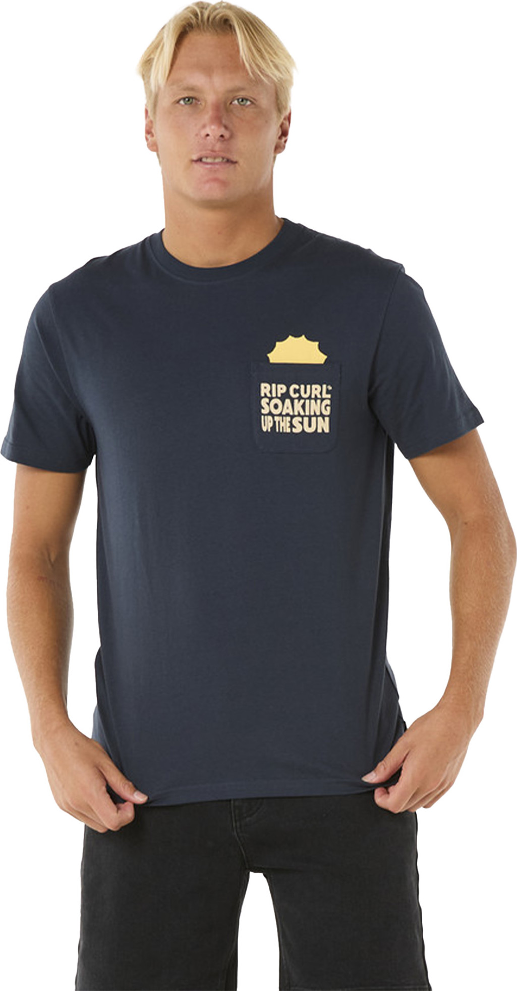 Rip Curl Sun Soaker Pocket Tee Dark Navy T-shirts L