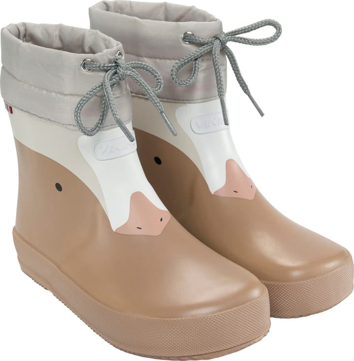 Viking Footwear Kids' Alv Barefoot Paw Print Beige Viking Footwear