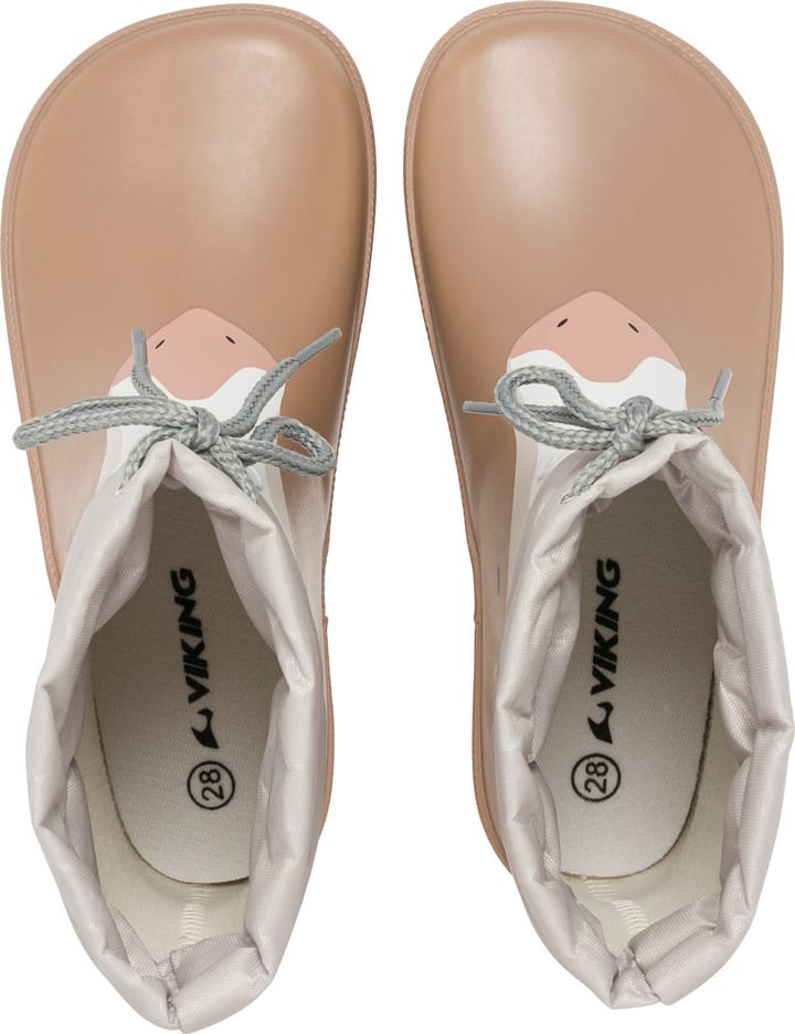 Viking Footwear Kids' Alv Barefoot Paw Print Beige Viking Footwear