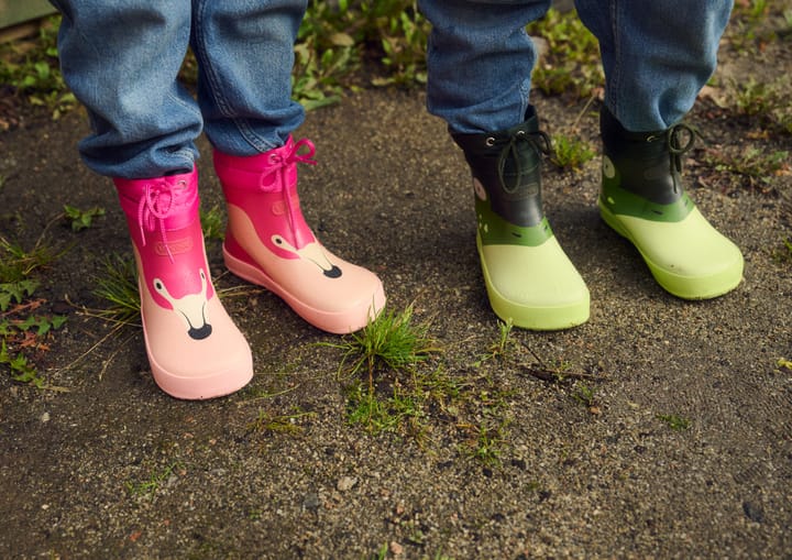 Viking Footwear Kids' Alv Barefoot Paw Print Light Green/green Viking Footwear