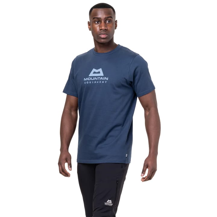 Mountain Equipment Emblem Mens Tee Heritage Blue Mountain Equipment Mountain Equipment Emblem Mens Tee Heritage Blue Mountain Equipment