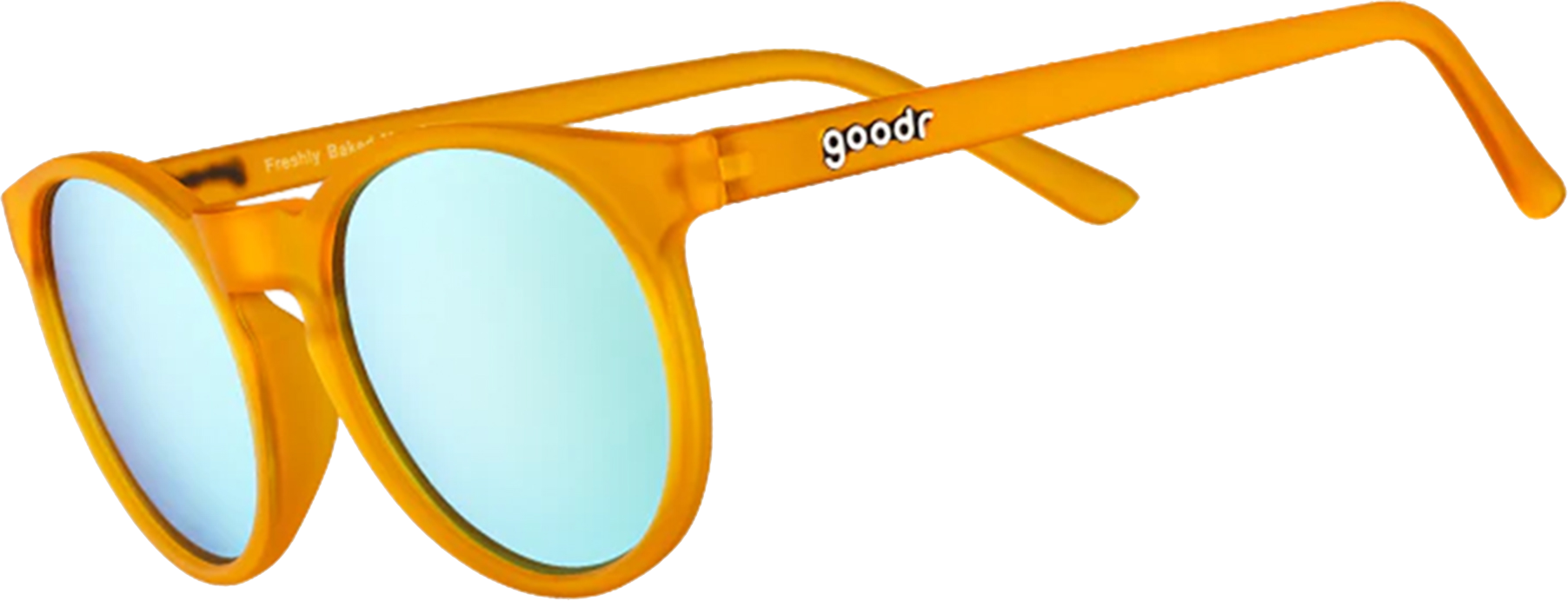 Goodr Sunglasses Freshly Baked Man Buns Dark Yellow