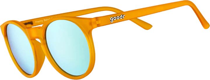 Goodr Sunglasses Freshly Baked Man Buns Dark Yellow Goodr Sunglasses