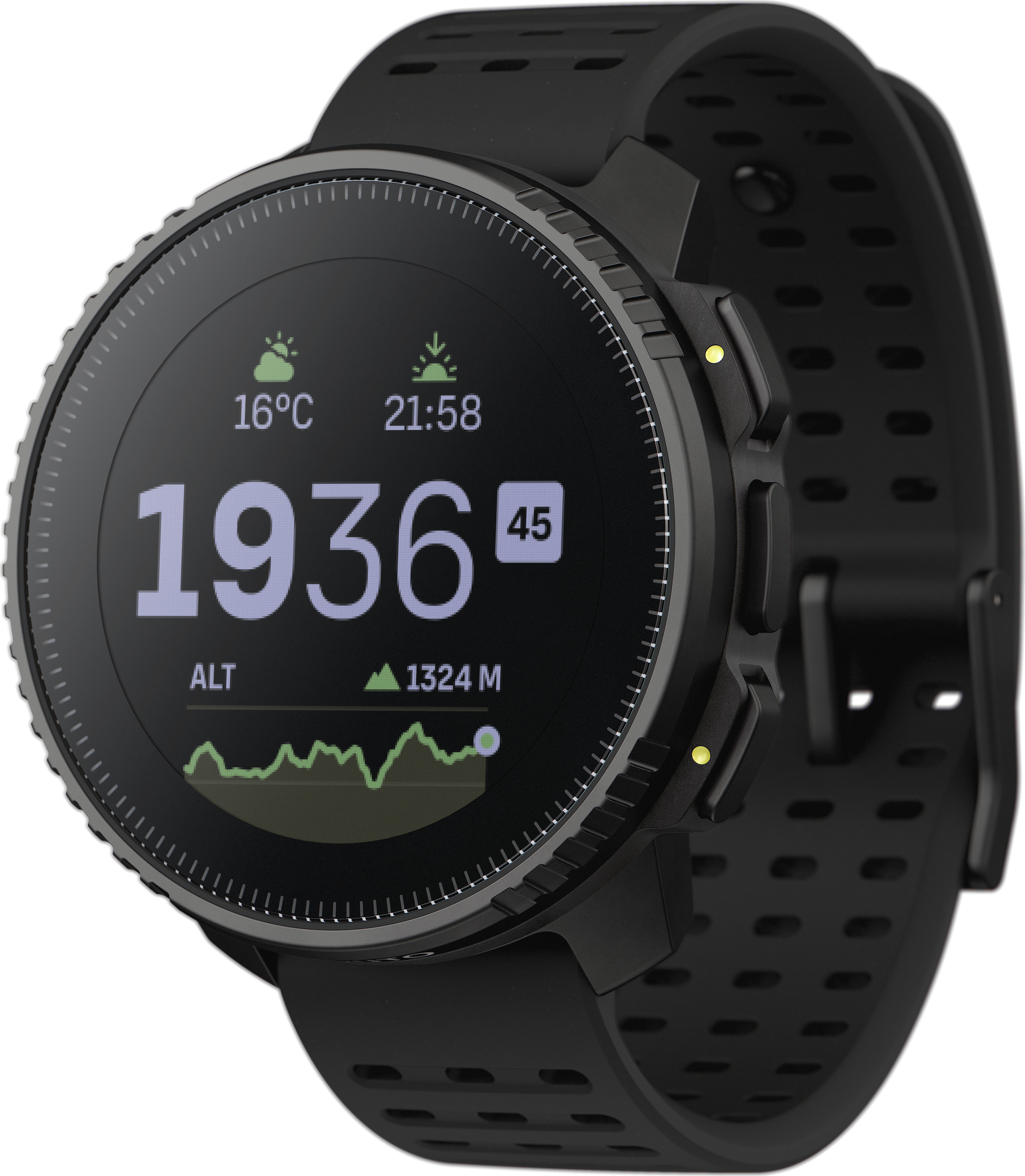 Suunto Vertical Stainless Steel All Black Urheilukellot One Size