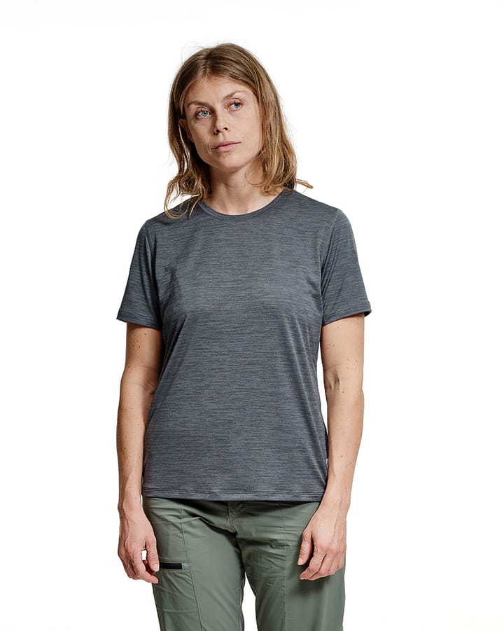 Lundhags Women's Tived T-Shirt Dark Sky Blue Lundhags