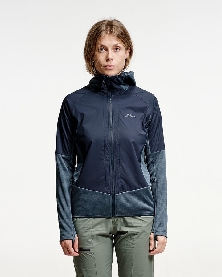 Lundhags Women's Padje Windbreaker Hoodie Dark Sky Blue/Deep Blue Lundhags