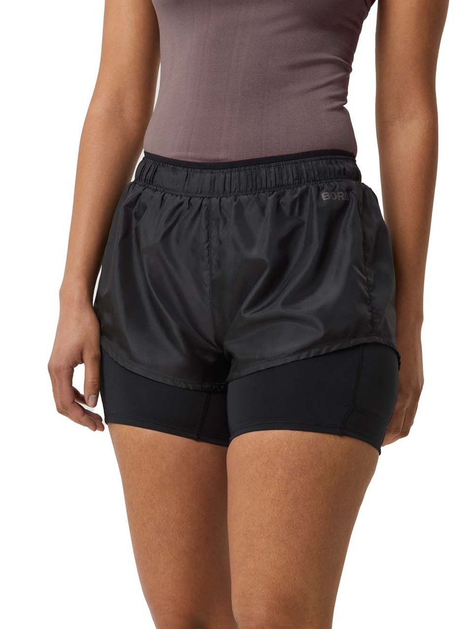 Women's Borg Running Shorts 2 In 1