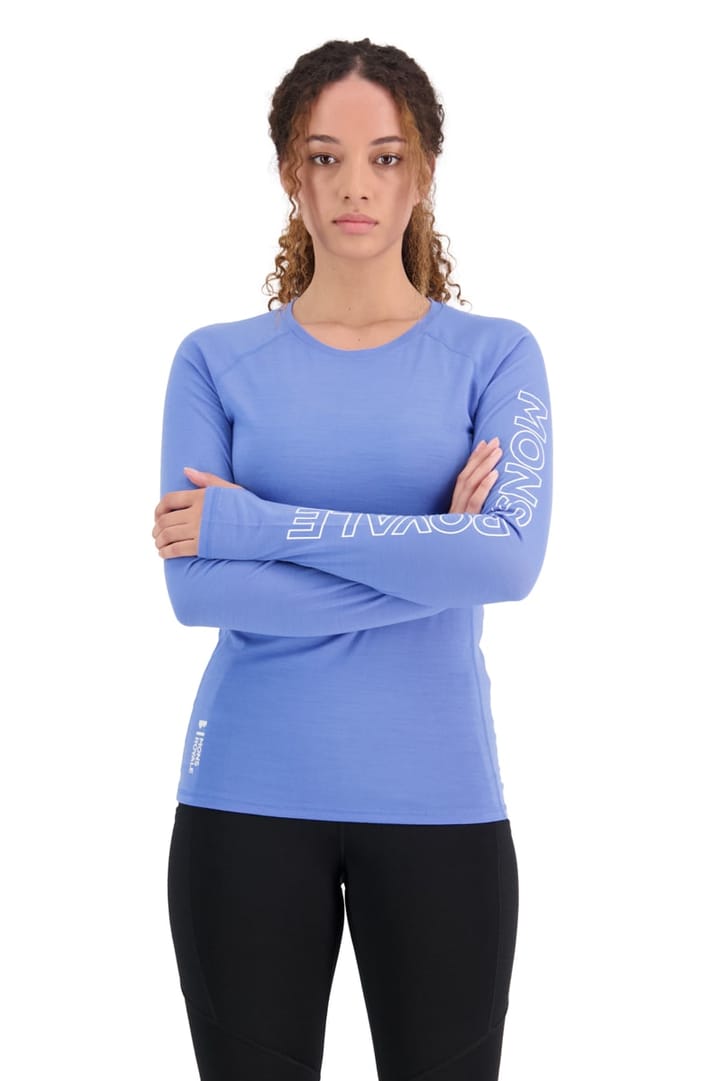 Mons Royale Women's Bella Tech LS High Vis Cornflower Mons Royale