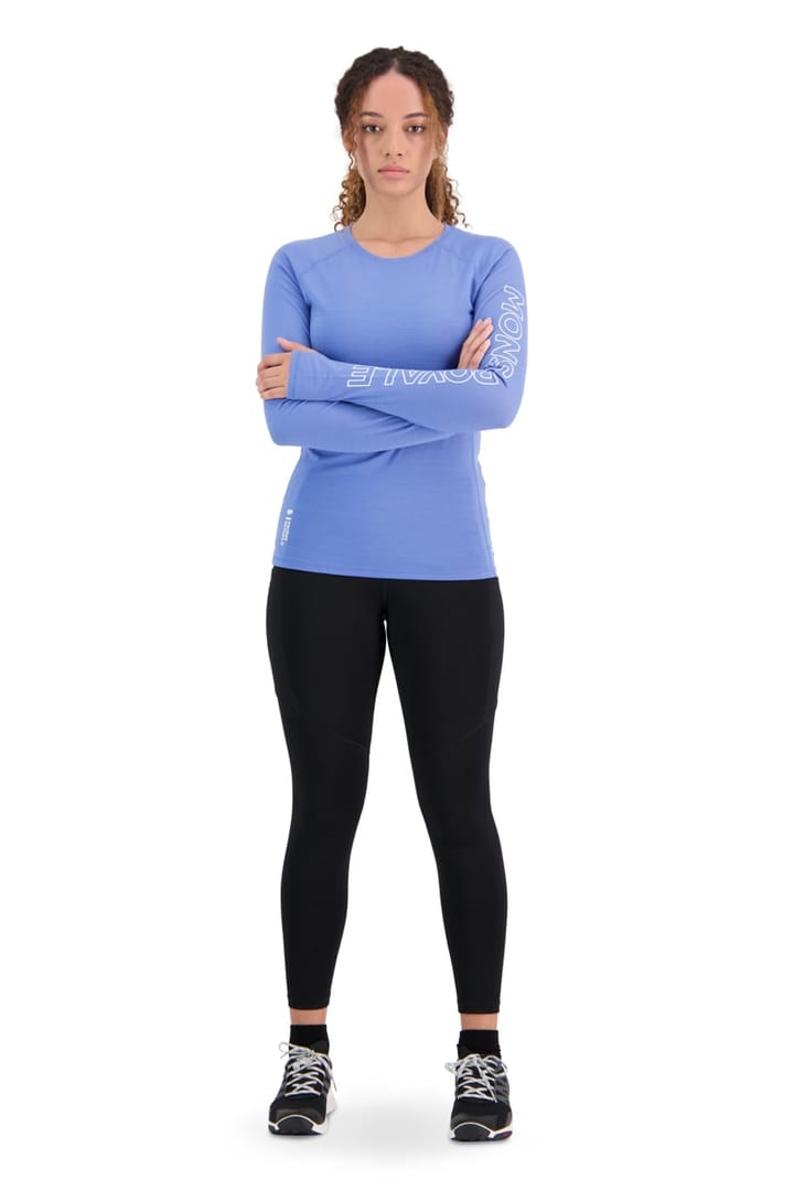 Mons Royale Women's Bella Tech LS High Vis Cornflower Mons Royale