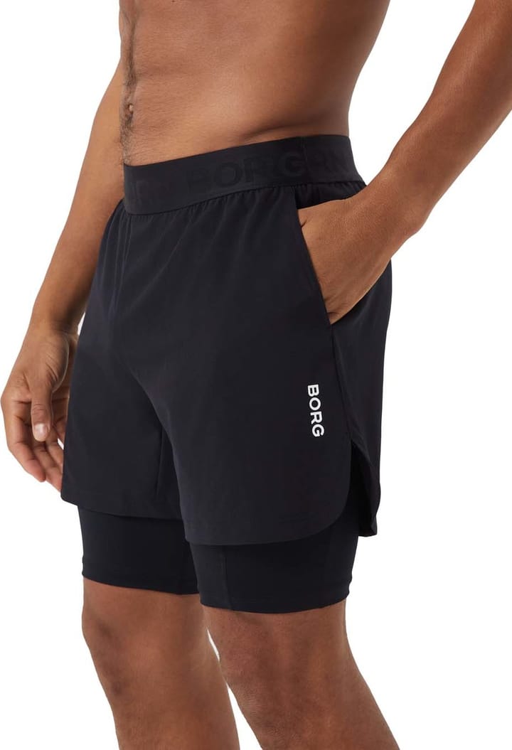 Björn Borg Men's Borg 2 In 1 Shorts Black Björn Borg Björn Borg Men's Borg 2 In 1 Shorts Black Björn Borg