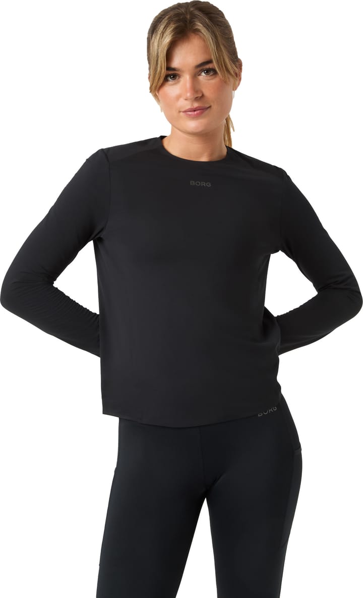 Björn Borg Women's Borg Running Feather Long Sleeve T-Shirt Black Beauty Björn Borg