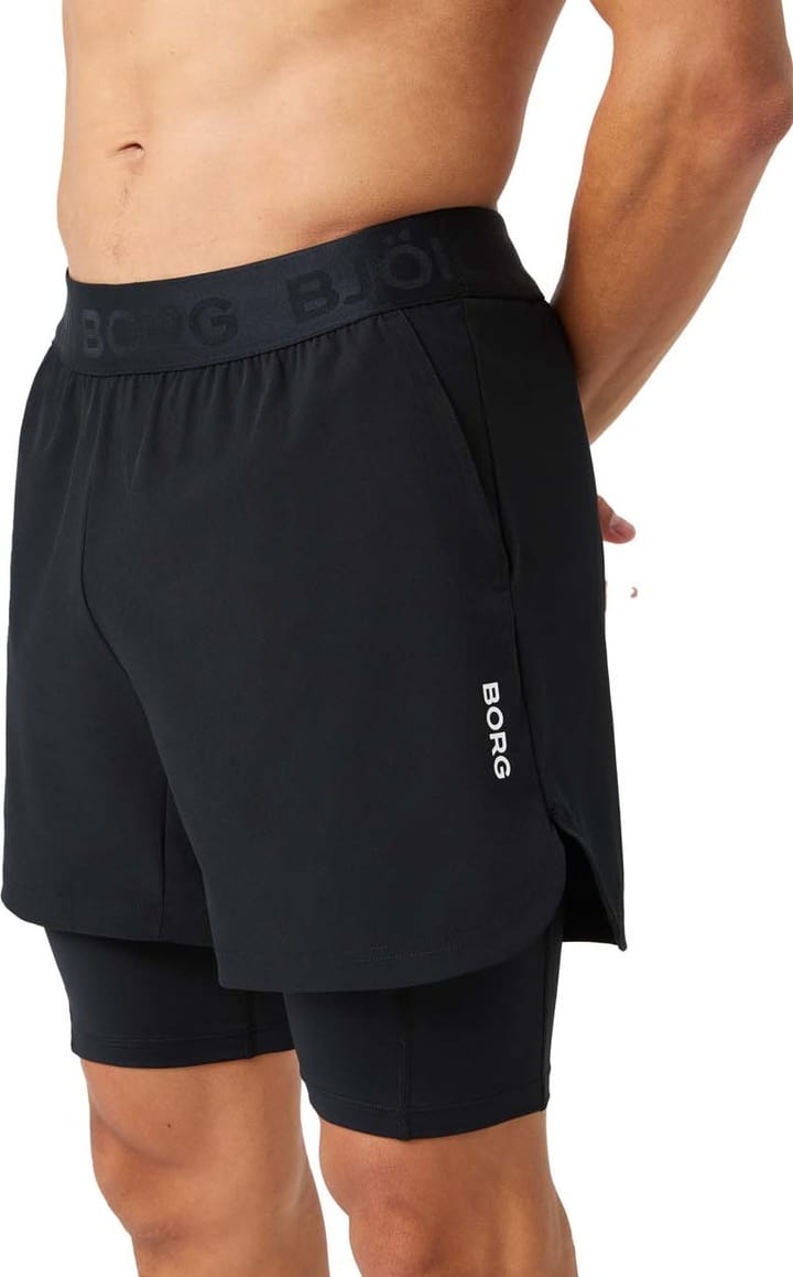 Björn Borg Men's Borg 2 In 1 Shorts Black Beauty Björn Borg