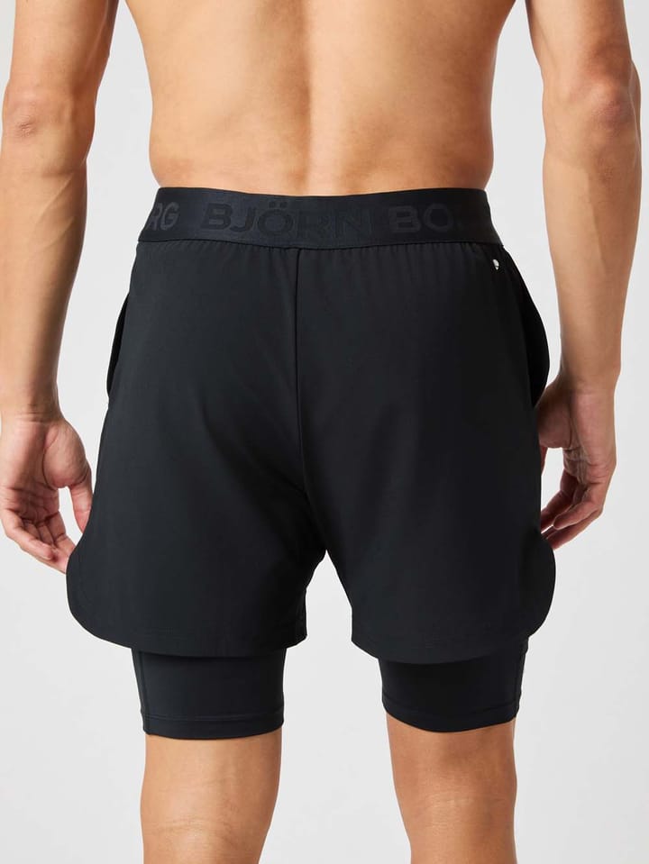 Björn Borg Men's Borg 2 In 1 Shorts Black Beauty Björn Borg