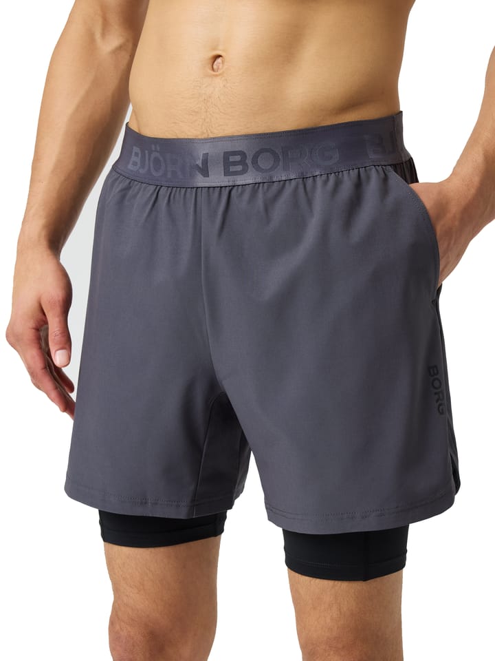 Björn Borg Men's Borg 2 In 1 Shorts Asphalt Björn Borg