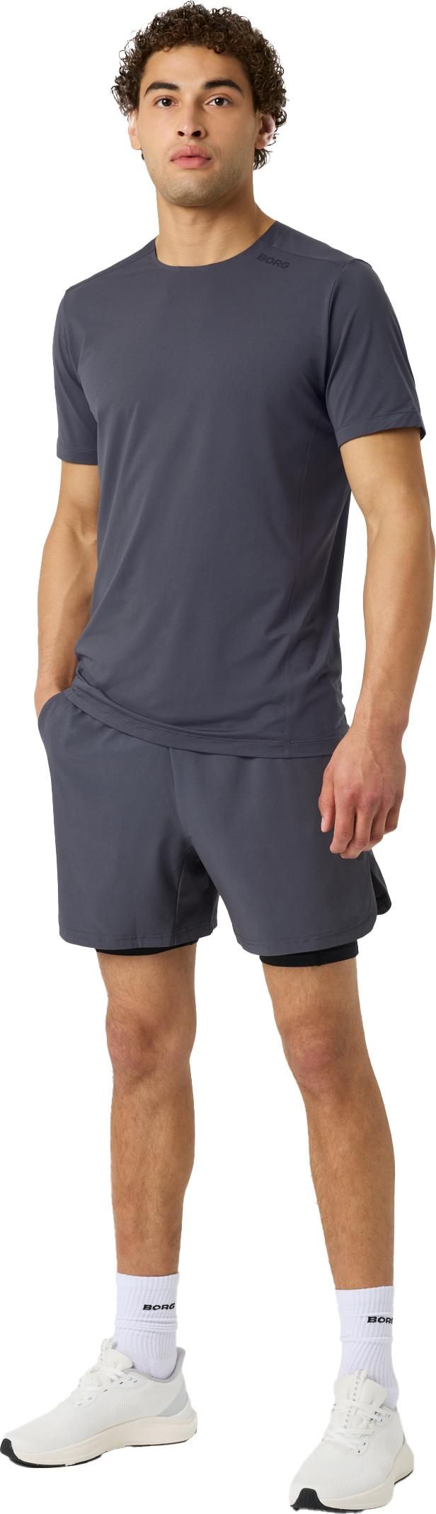 Björn Borg Men's Borg 2 In 1 Shorts Asphalt Björn Borg