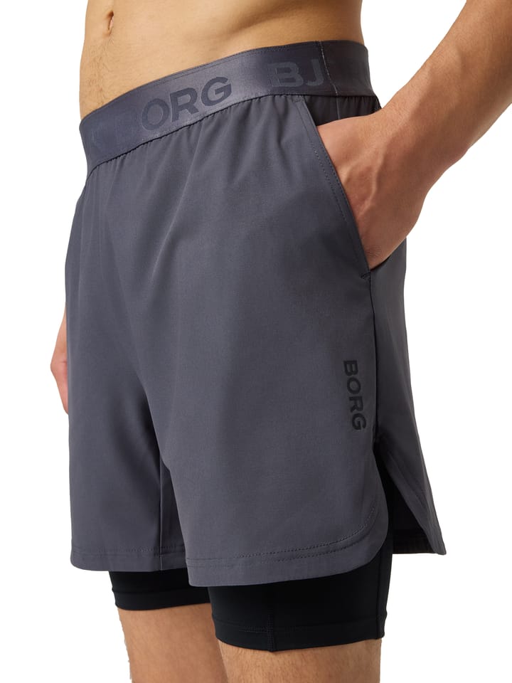 Björn Borg Men's Borg 2 In 1 Shorts Asphalt Björn Borg