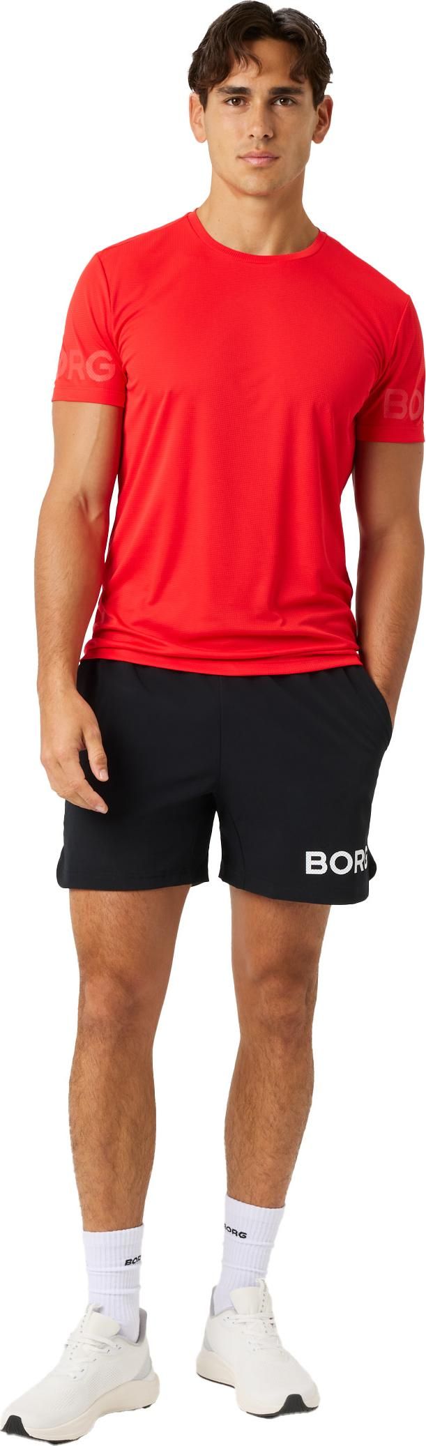 Björn Borg Men's Borg Light T-Shirt Flame Scarlet Björn Borg