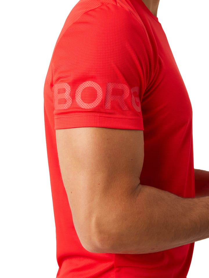 Björn Borg Men's Borg Light T-Shirt Flame Scarlet Björn Borg