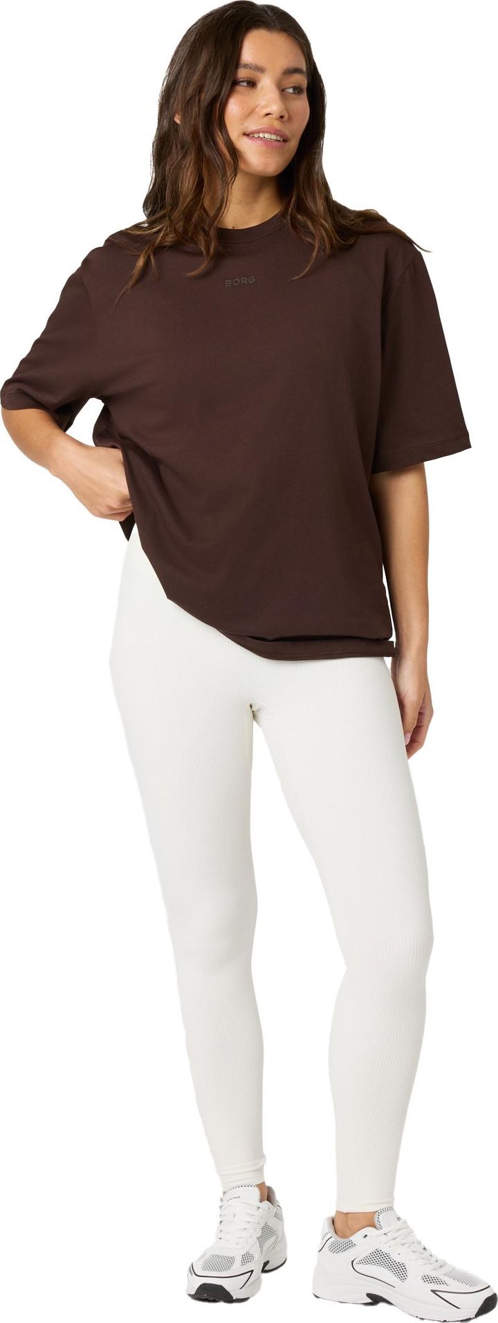 Björn Borg Women's Studio Oversized T-Shirt Coffee Bean Björn Borg