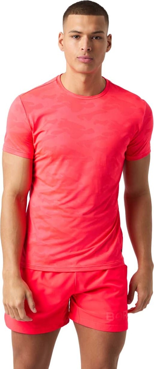Björn Borg Men's Borg Performance T-Shirt Diva Pink Björn Borg
