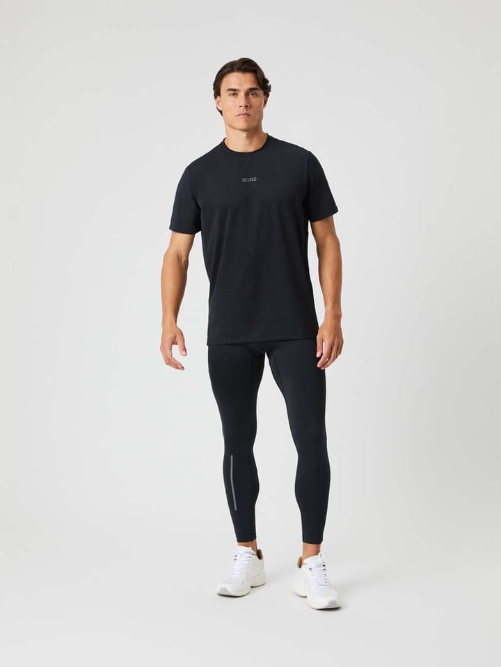 Björn Borg Men's Borg Running Perforated T-Shirt Black Beauty Björn Borg