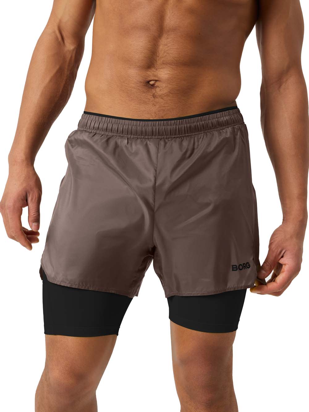 Björn Borg Men's Borg Running Shorts 2 In 1 Falcon
