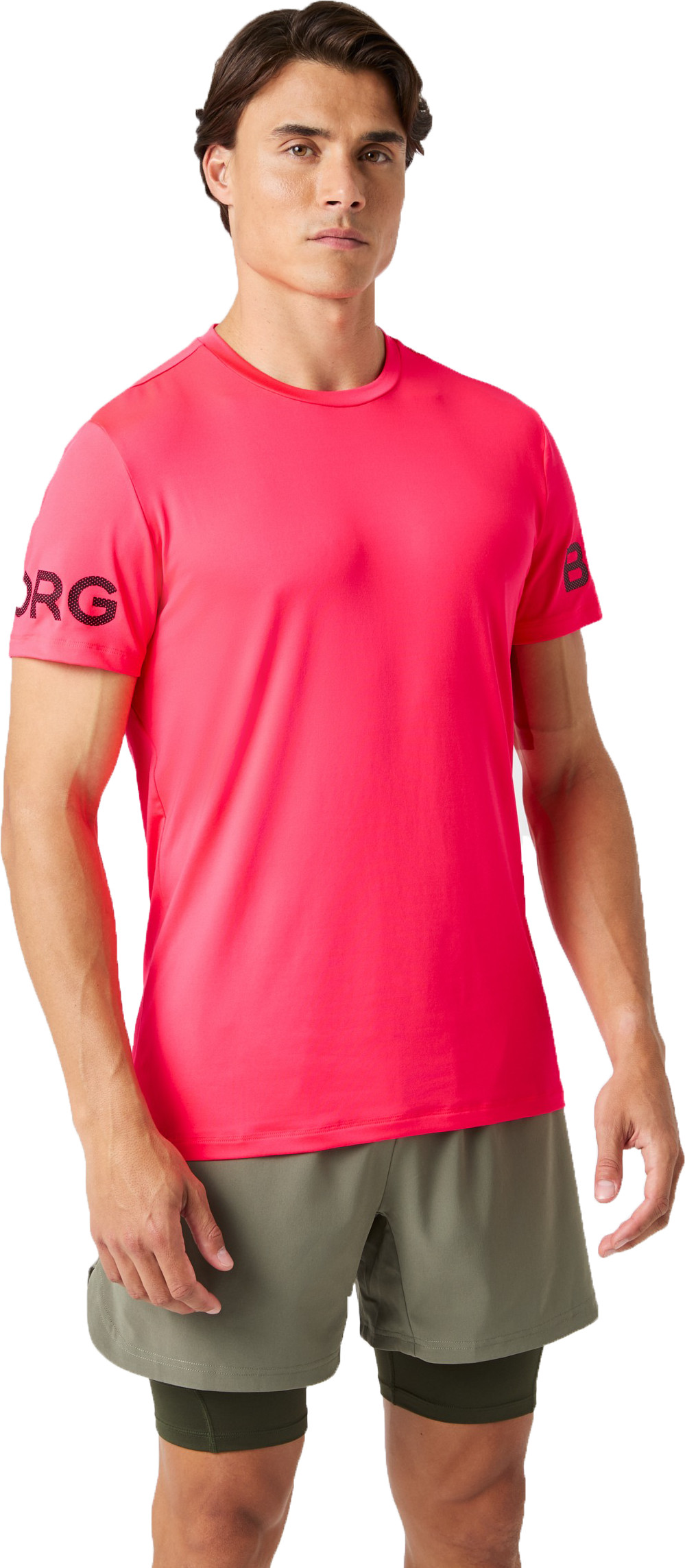 Björn Borg Men's Borg T-Shirt Diva Pink Kortärmade träningströjor L