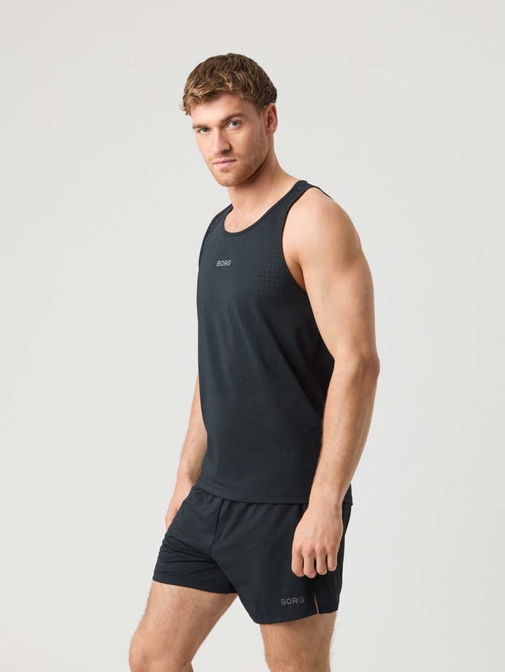Björn Borg Men's Borg Running Perforated Tank Black Beauty Björn Borg