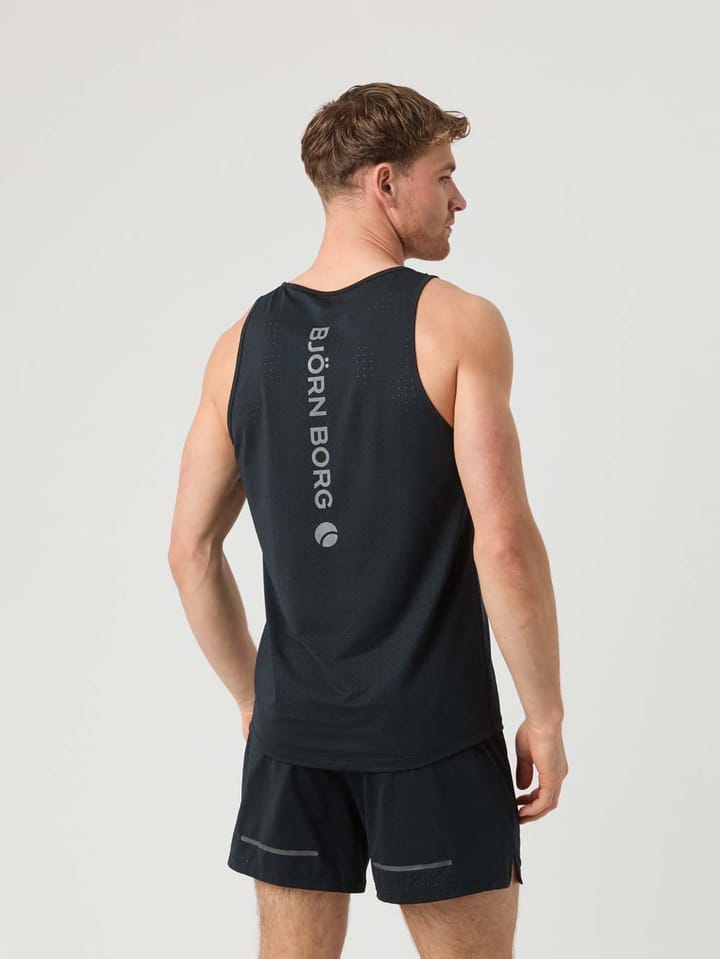 Björn Borg Men's Borg Running Perforated Tank Black Beauty Björn Borg